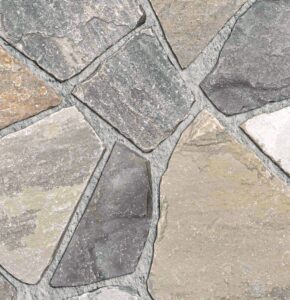 Pangaea® Natural Stone – Fieldstone, Copper Canyon with half inch mortar joints