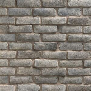 Dutch Quality Stone® - Handformed Brick™, Quail Grey™ with half inch mortar joints