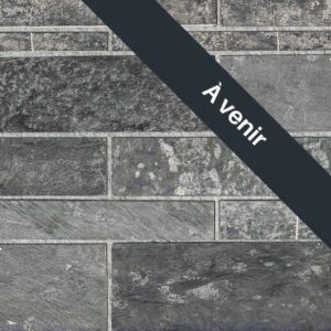 Pangaea® Natural Stone - Metropolitan, Black Rundle Natural avec demi pouce joints de mortier