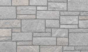 Pangaea® Natural Stone - 3 Course Ashlar, Chinook with half inch mortar joints