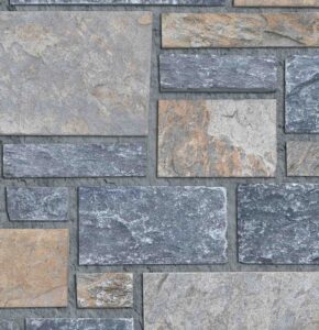 Pangaea® Natural Stone – 3 Course Ashlar, Lancaster with half inch mortar joints